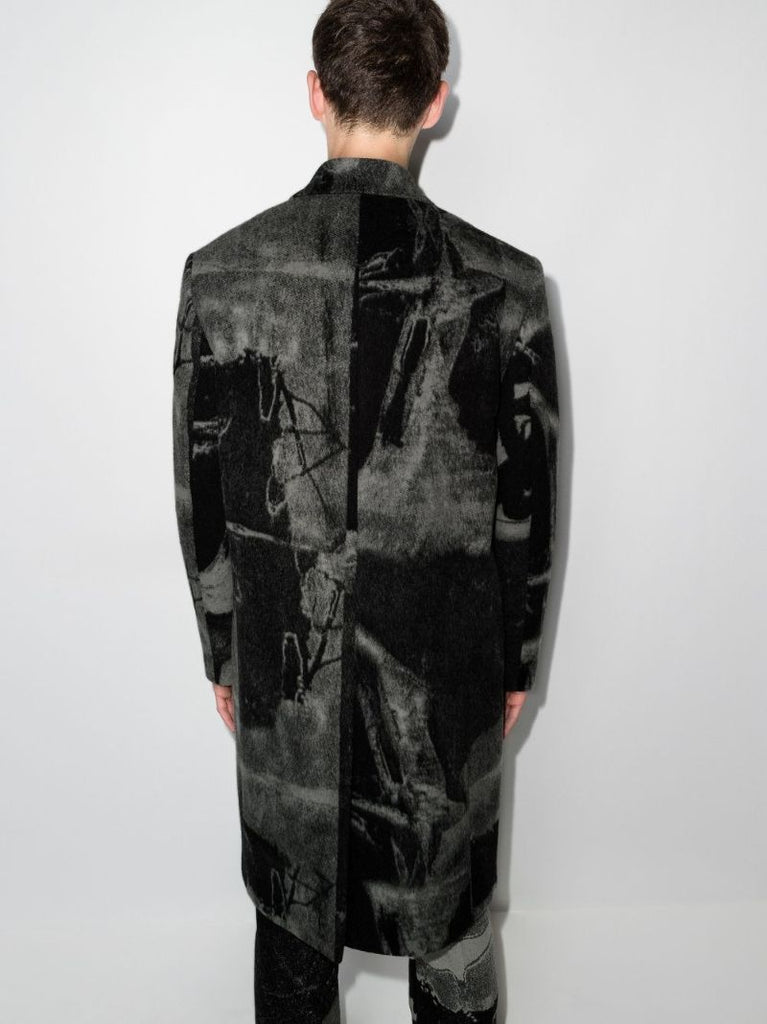Black Tomek Double-breasted Coat