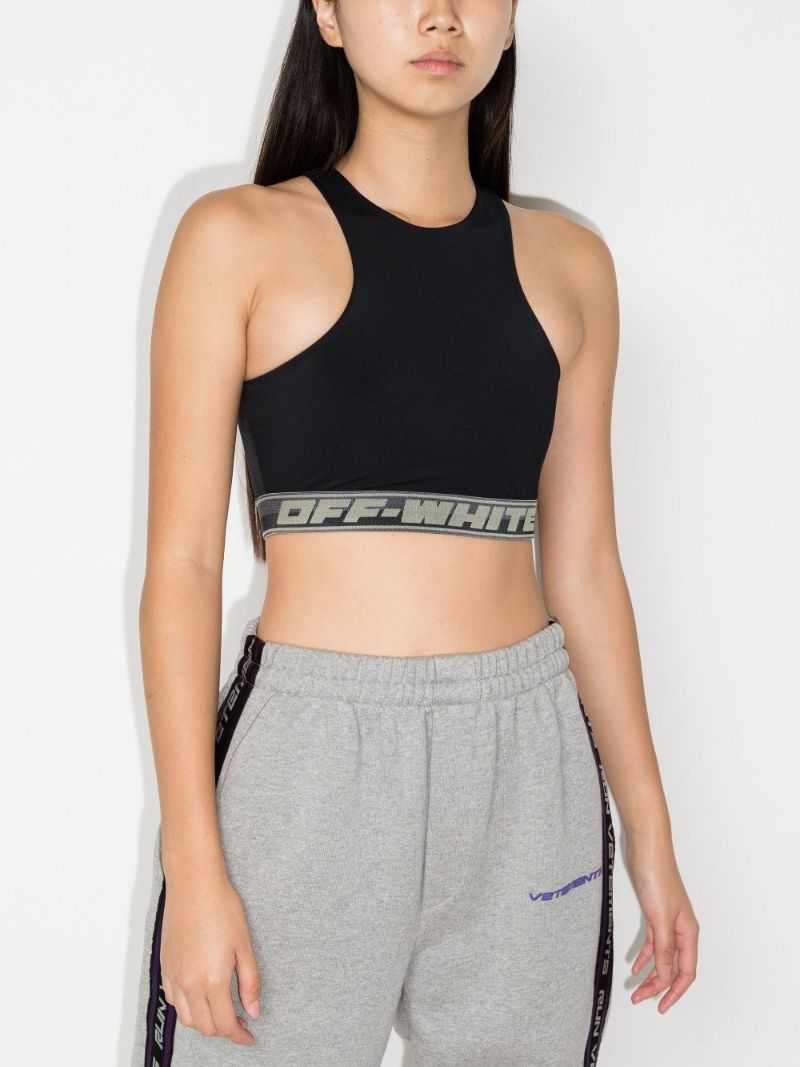 Logo Band Sports Bra