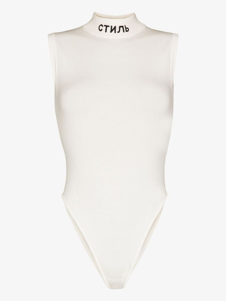 Ctnmb High Neck Sleeveless Bodysuit