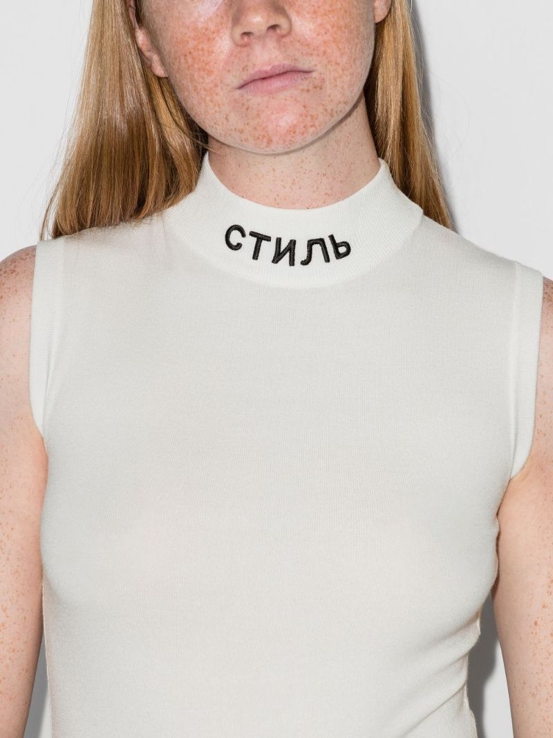 Ctnmb High Neck Sleeveless Bodysuit