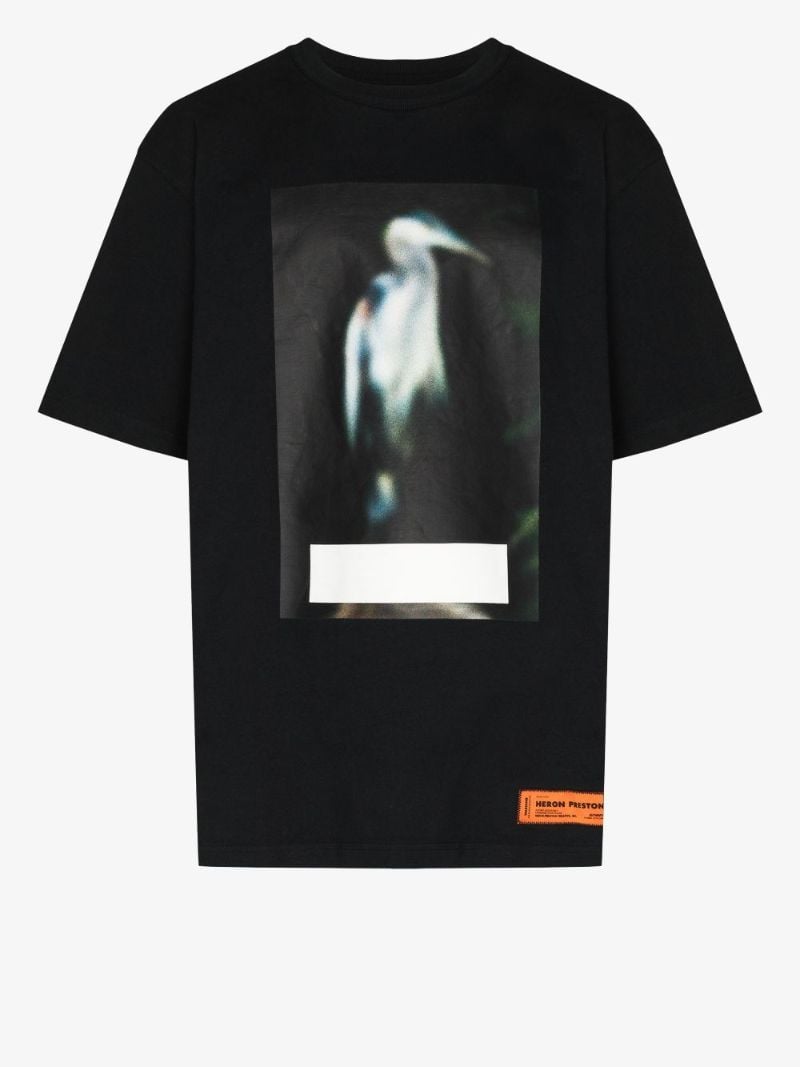 Censored Heron Print T-shirt