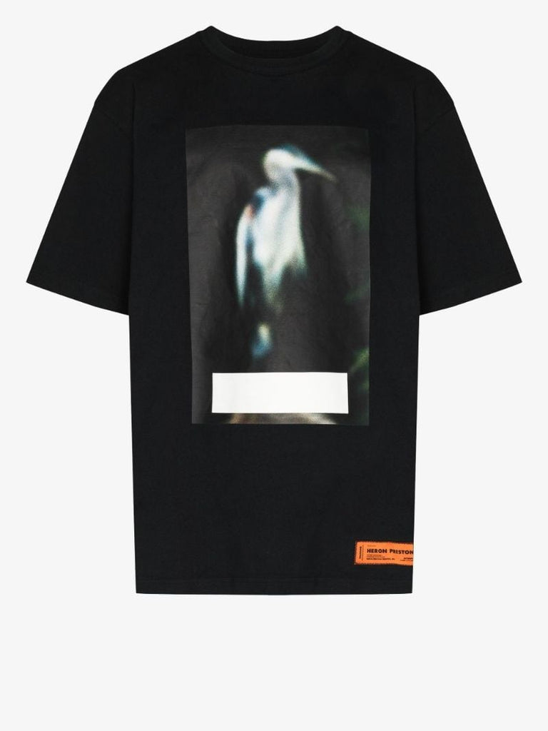 Censored Heron Print T-shirt