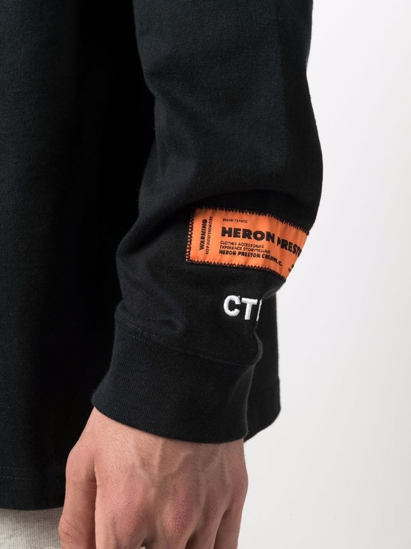 Black Logo Print Sweater
