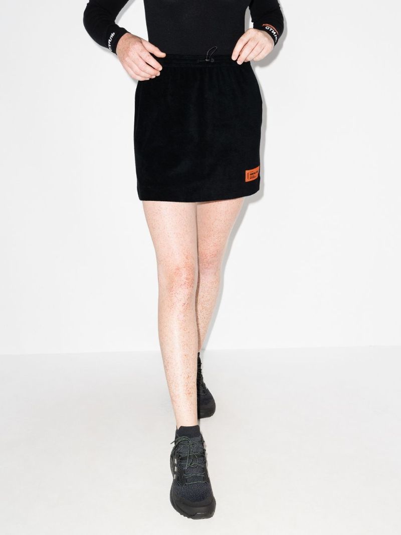 Terry Cotton Mini Skirt