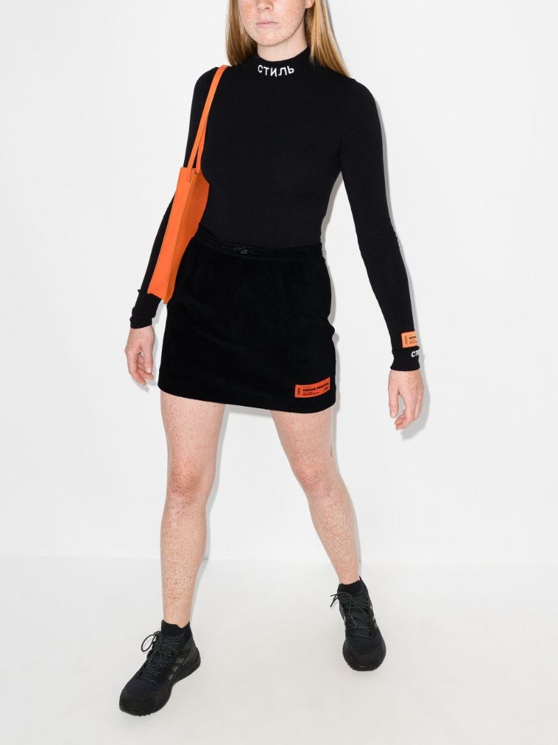 Terry Cotton Mini Skirt