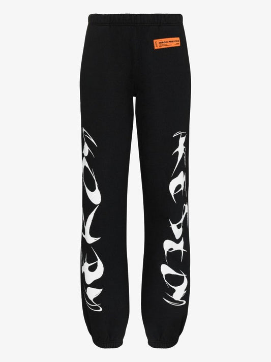 Brushed Printed Cotton Track Pants