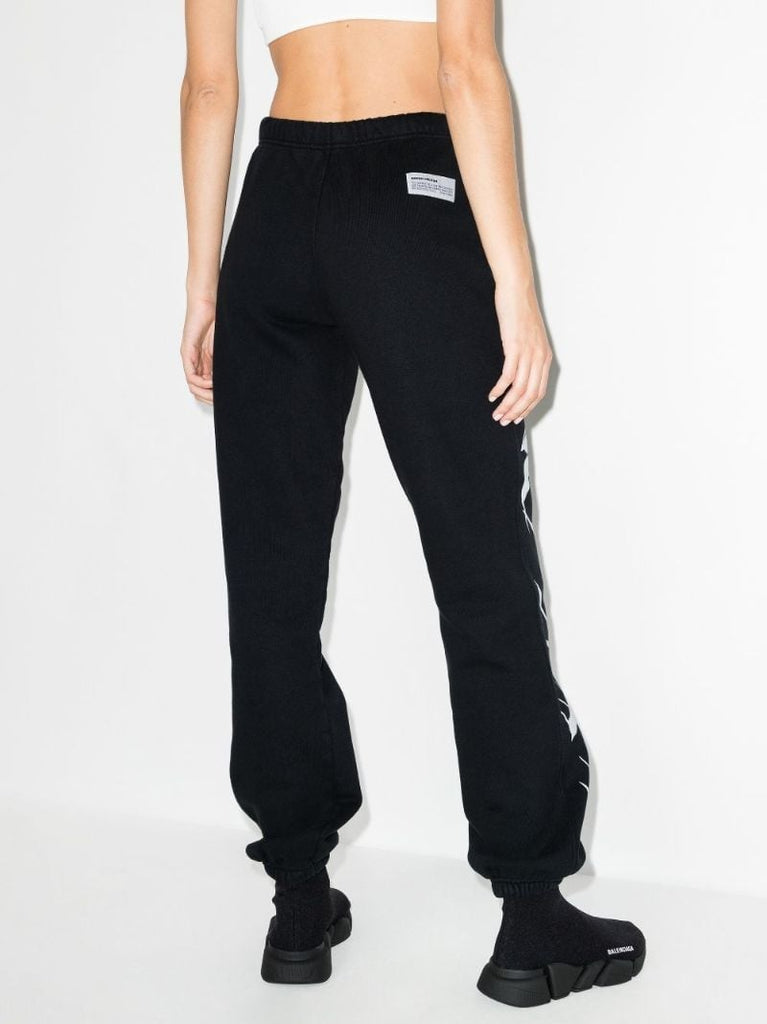 Brushed Printed Cotton Track Pants