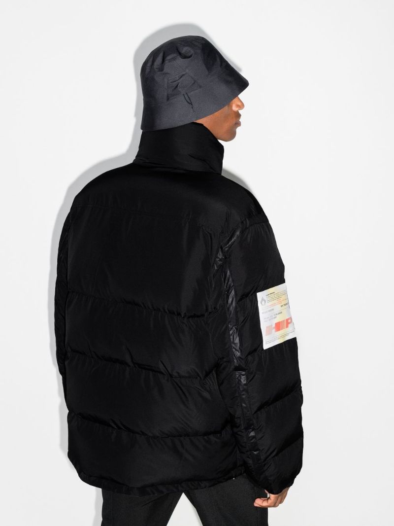 Patch Embroidered Puffer Jacket