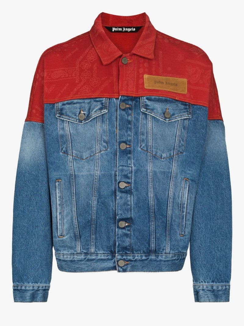 Bandana Patchwork Denim Jacket