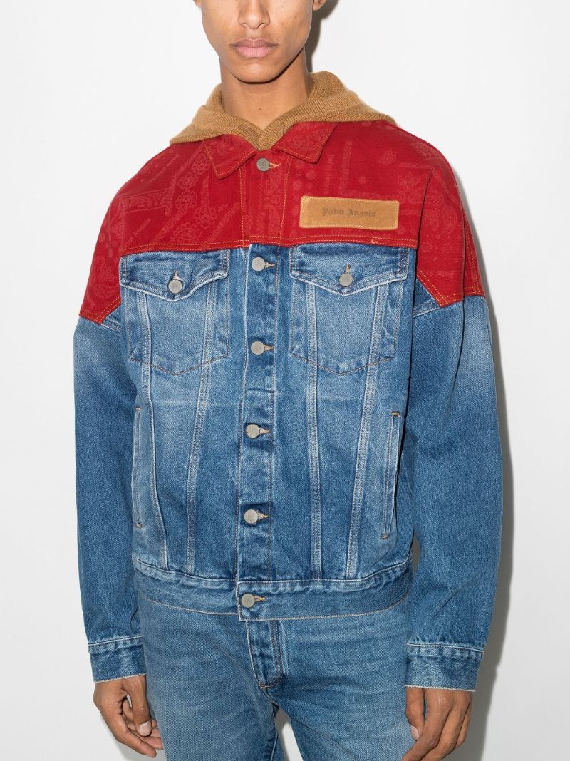 Bandana Patchwork Denim Jacket