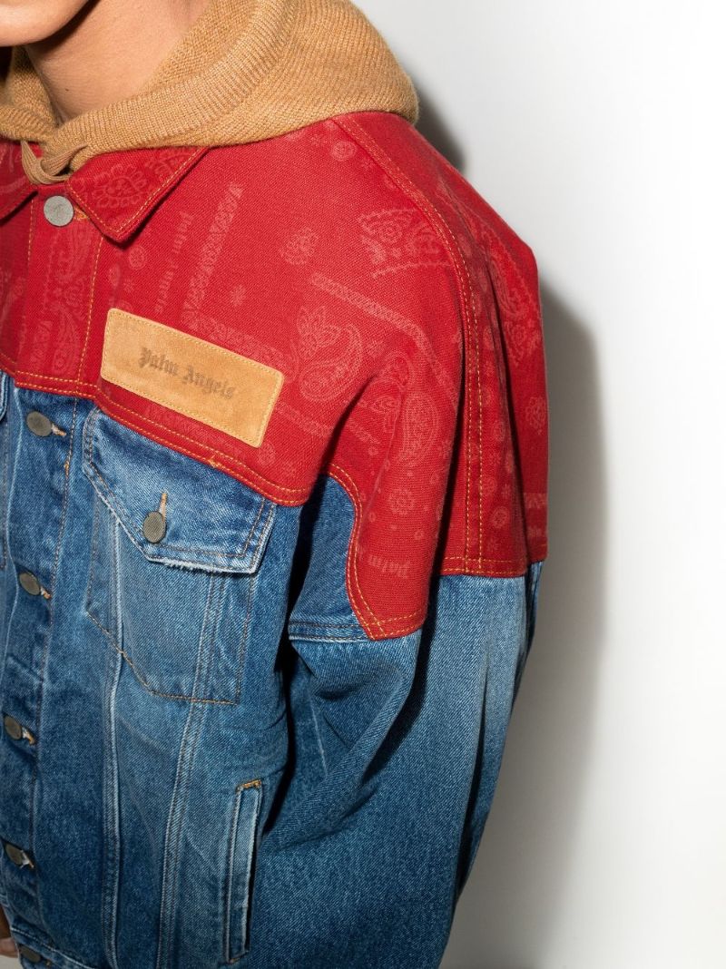 Bandana Patchwork Denim Jacket