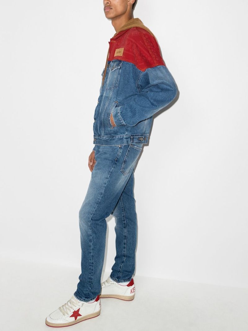 Bandana Patchwork Denim Jacket