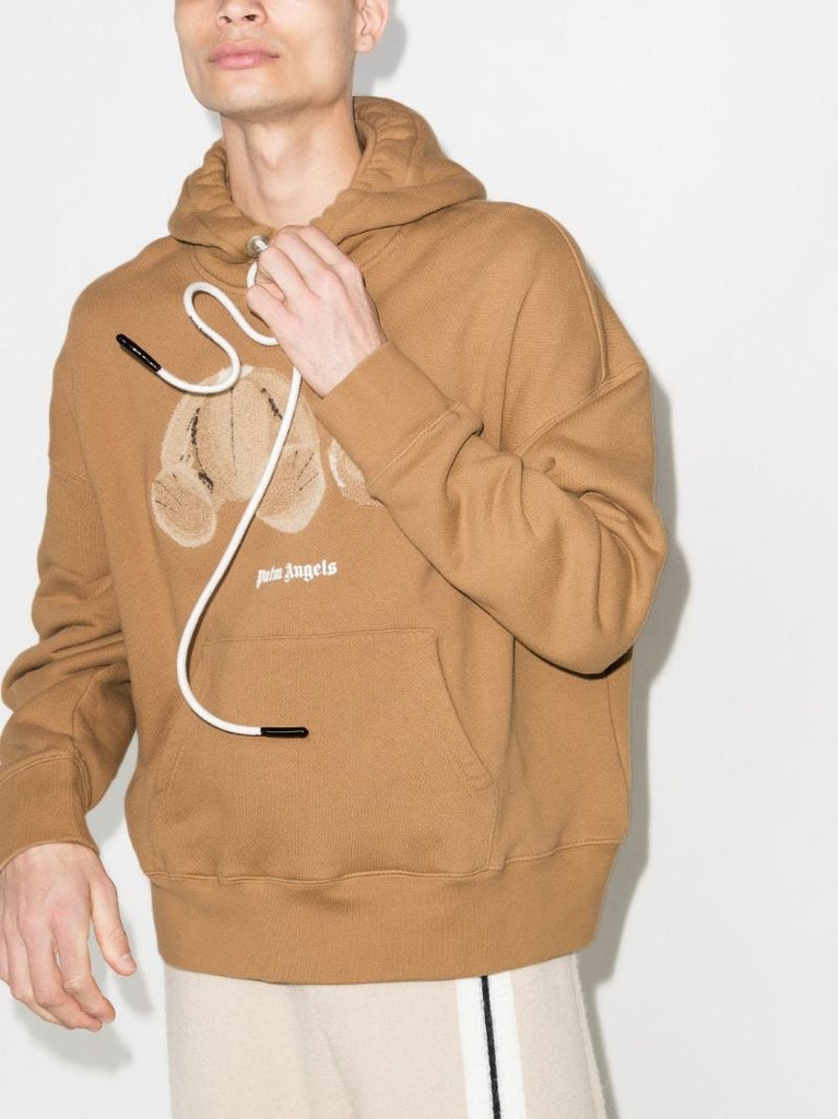 Bear Logo Cotton Hoodie