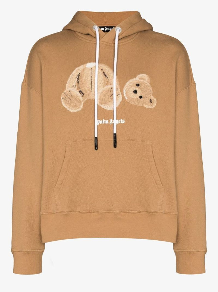 Bear Logo Cotton Hoodie