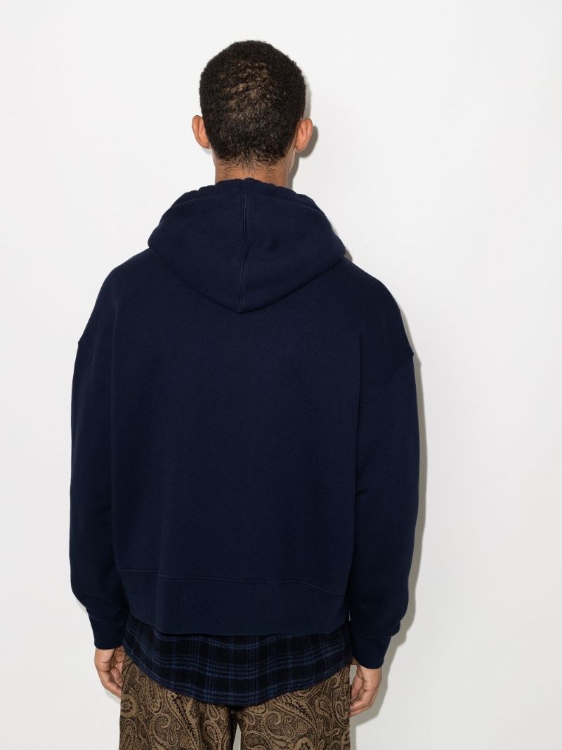 Sprayed Bear Cotton Hoodie