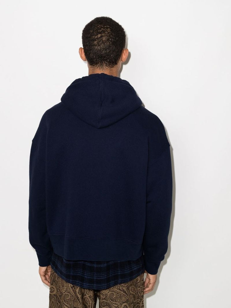 Sprayed Bear Cotton Hoodie
