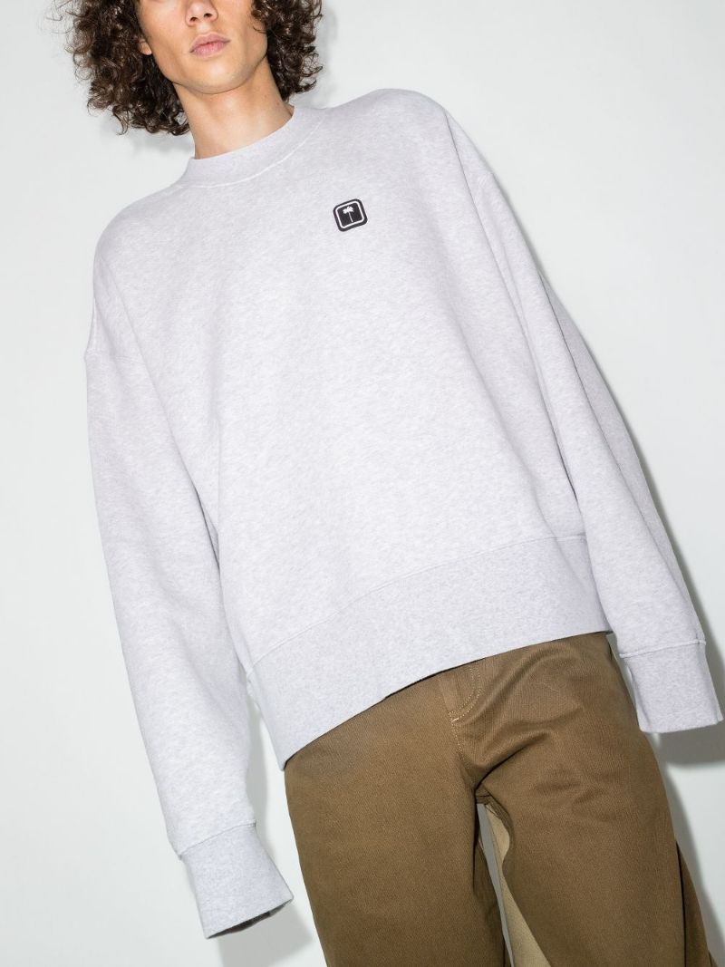 Palm Tree Cotton Sweatshirt