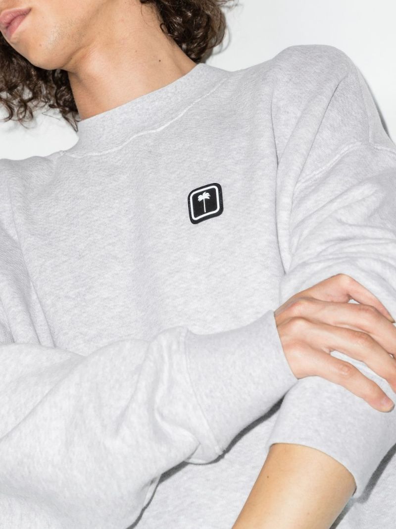 Palm Tree Cotton Sweatshirt