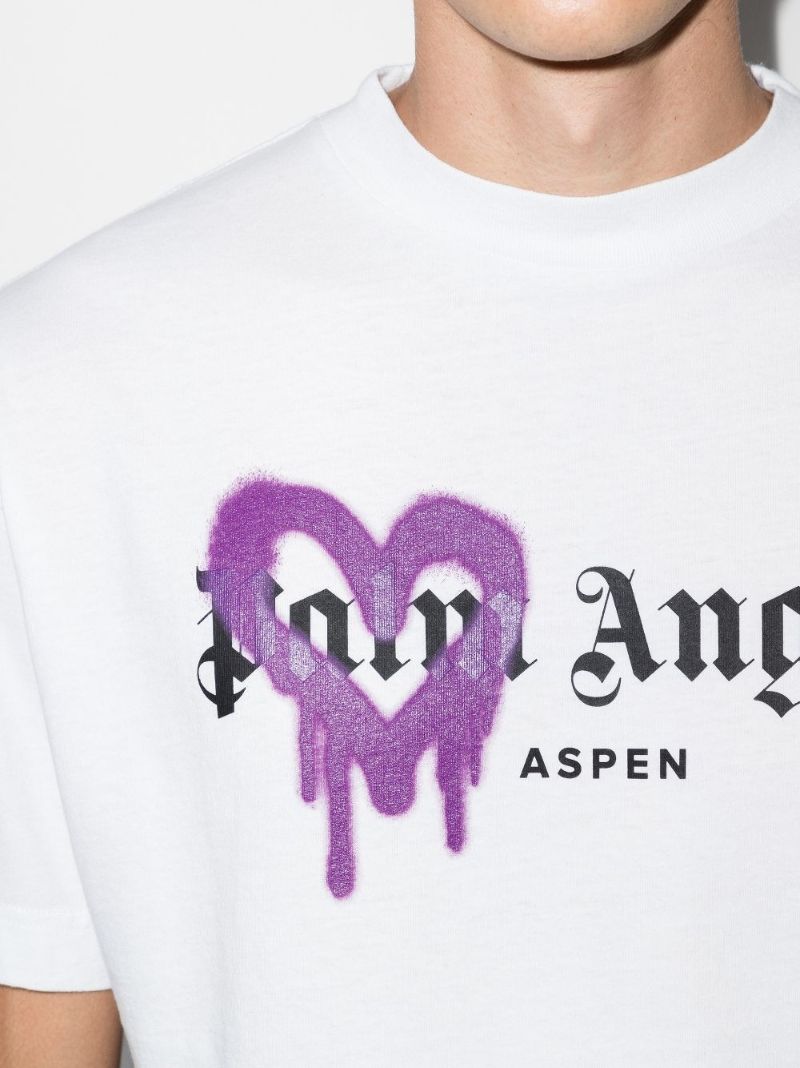 Spray Heart Logo Cotton T-shirt