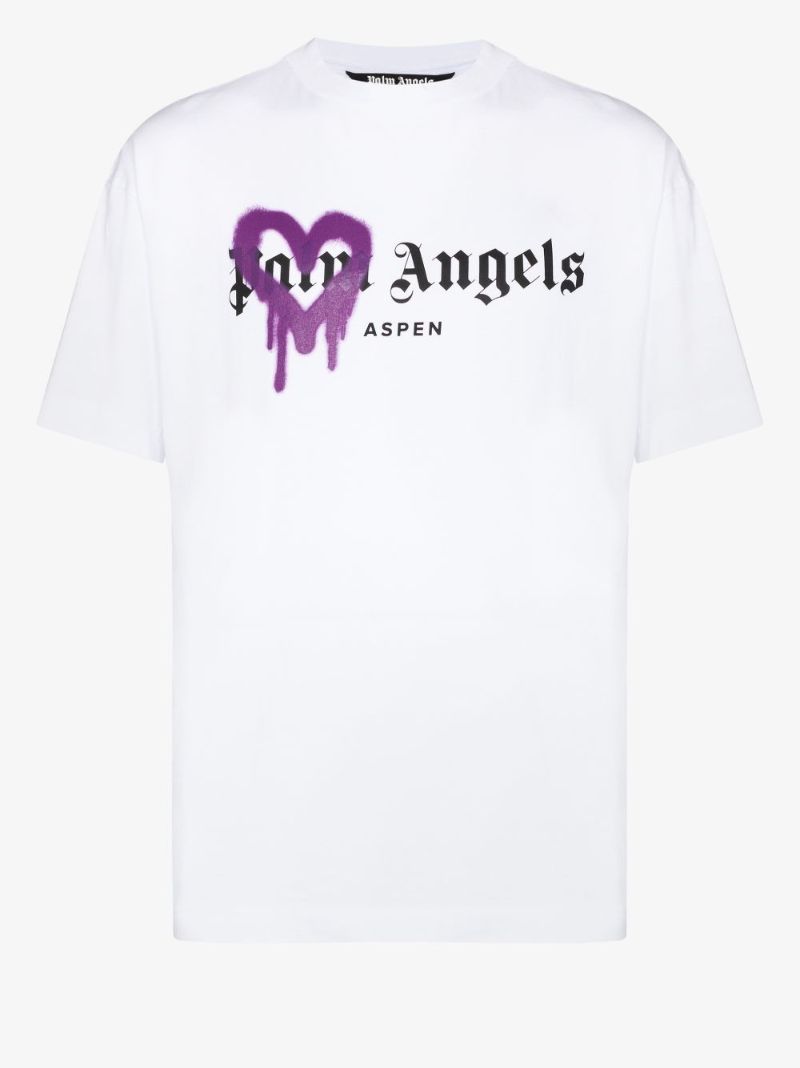 Spray Heart Logo Cotton T-shirt