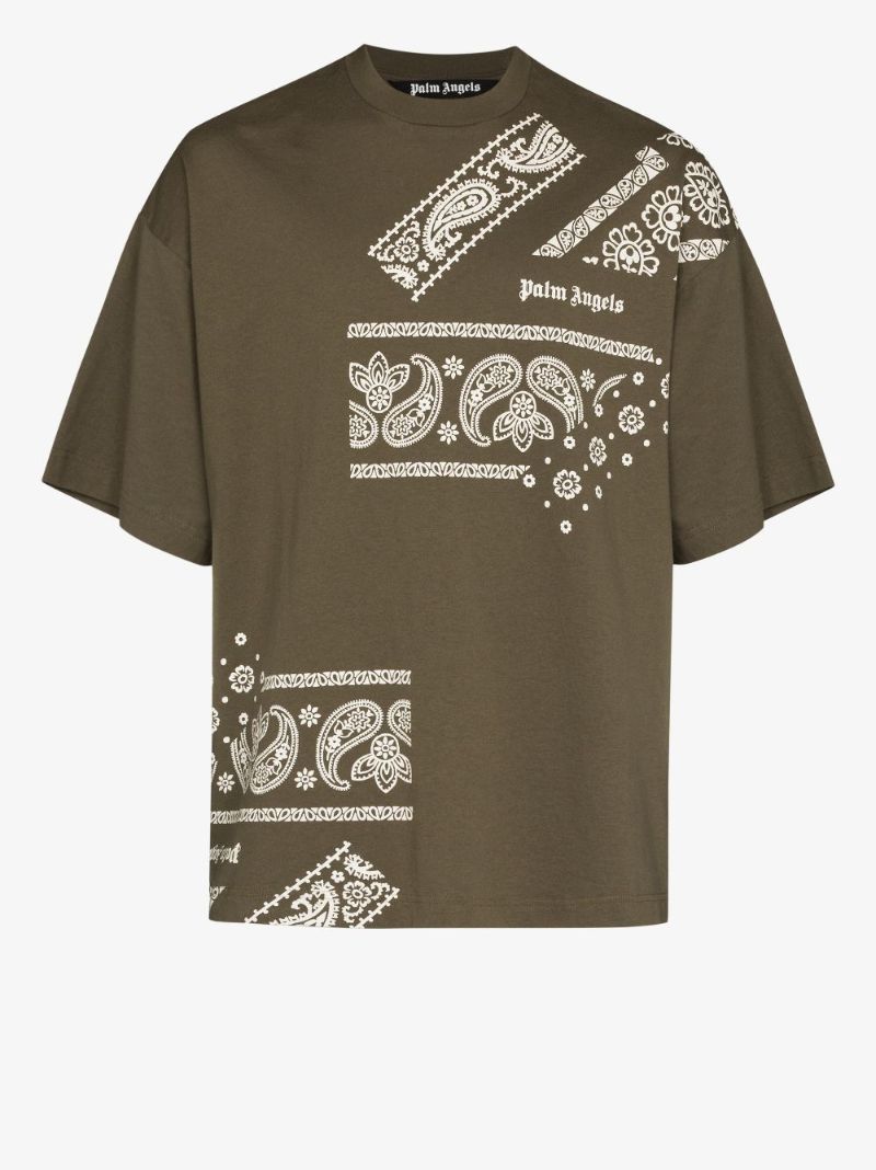 Bandana Print Logo Cotton T-shirt
