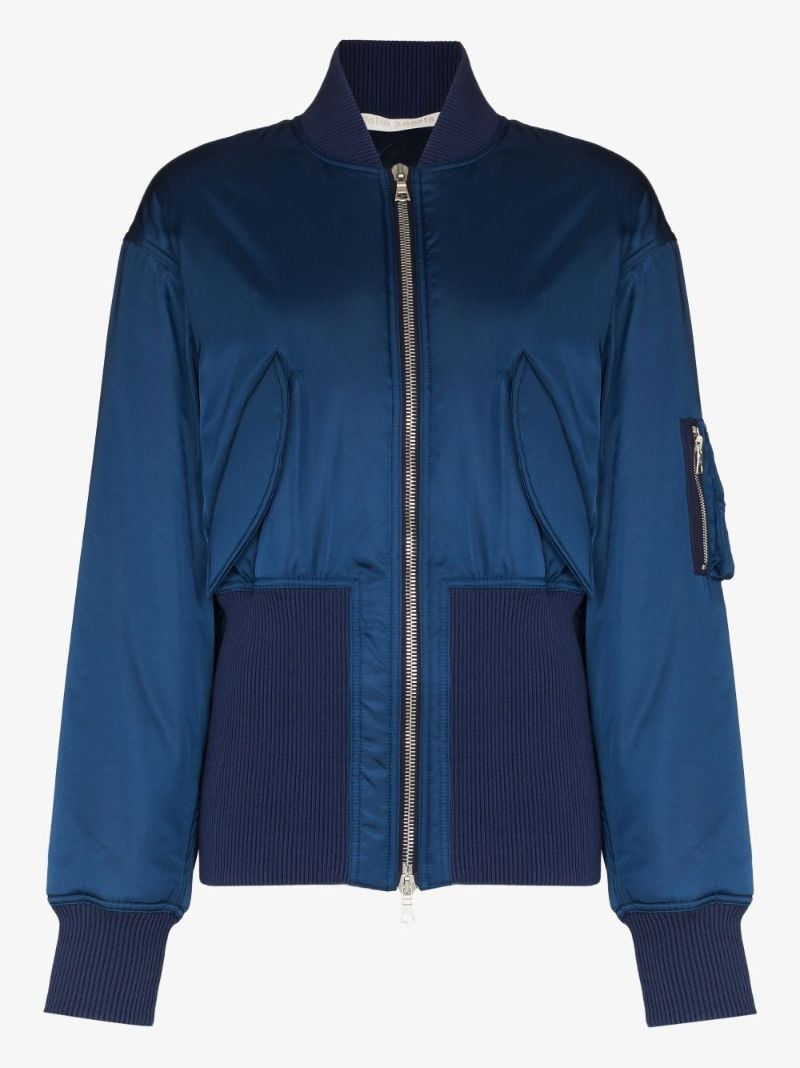 Bold Print Bomber Jacket