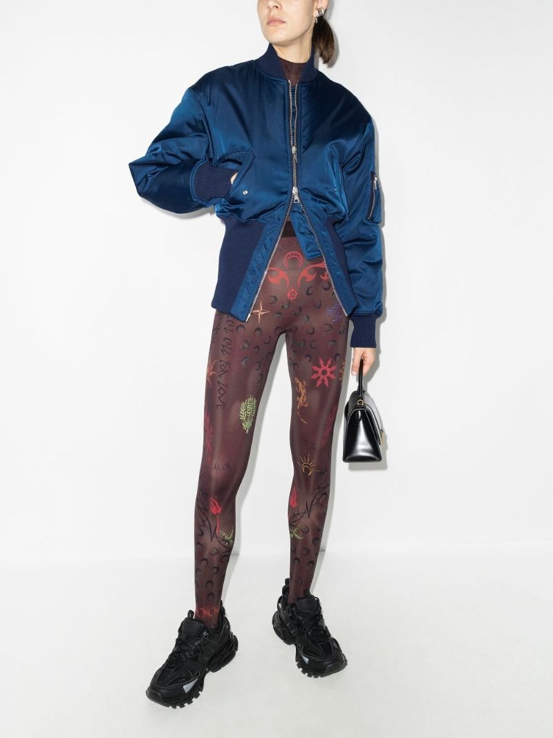 Bold Print Bomber Jacket