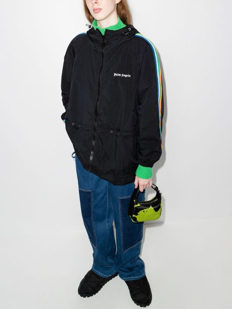 Rainbow Stripe Parka Coat