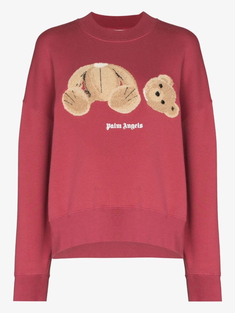Bear AppliquÃ_x0083_Â© Cotton Sweatshirt