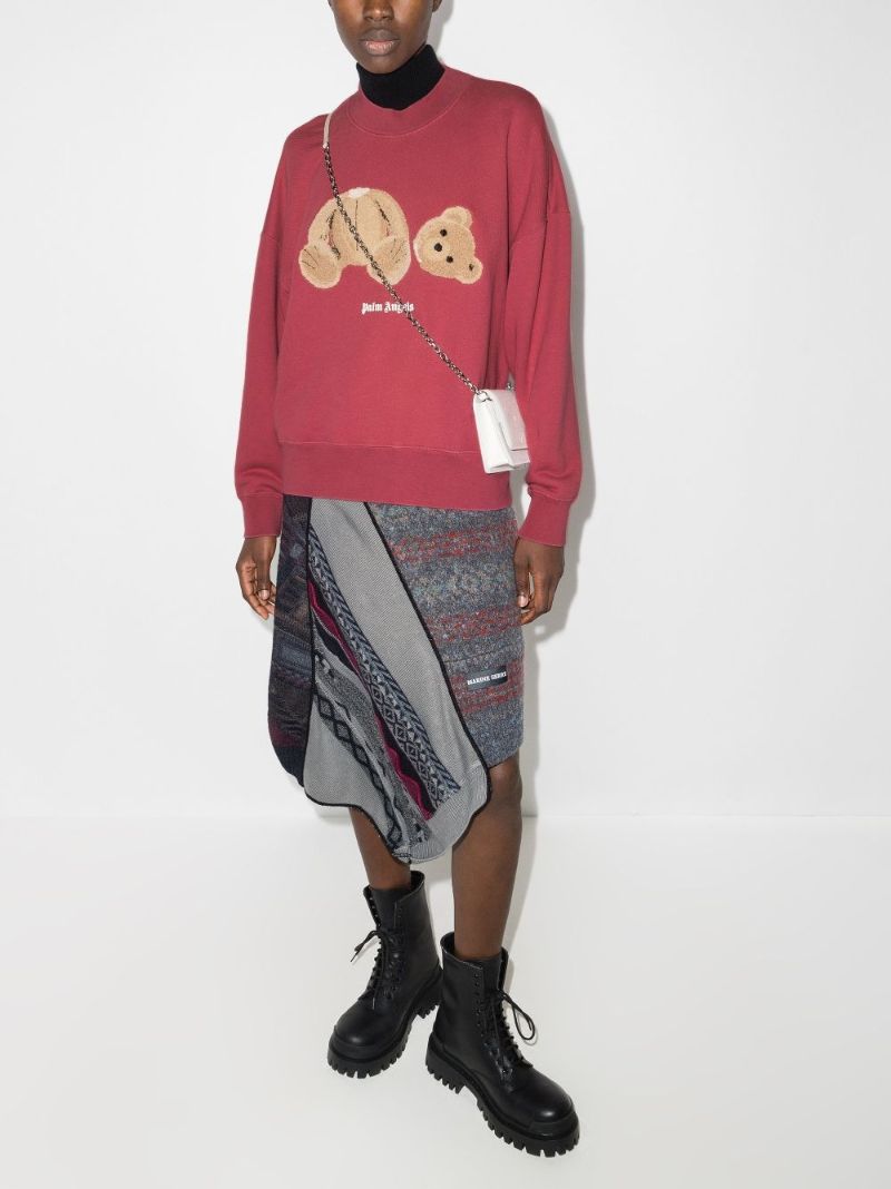 Bear AppliquÃ_x0083_Â© Cotton Sweatshirt