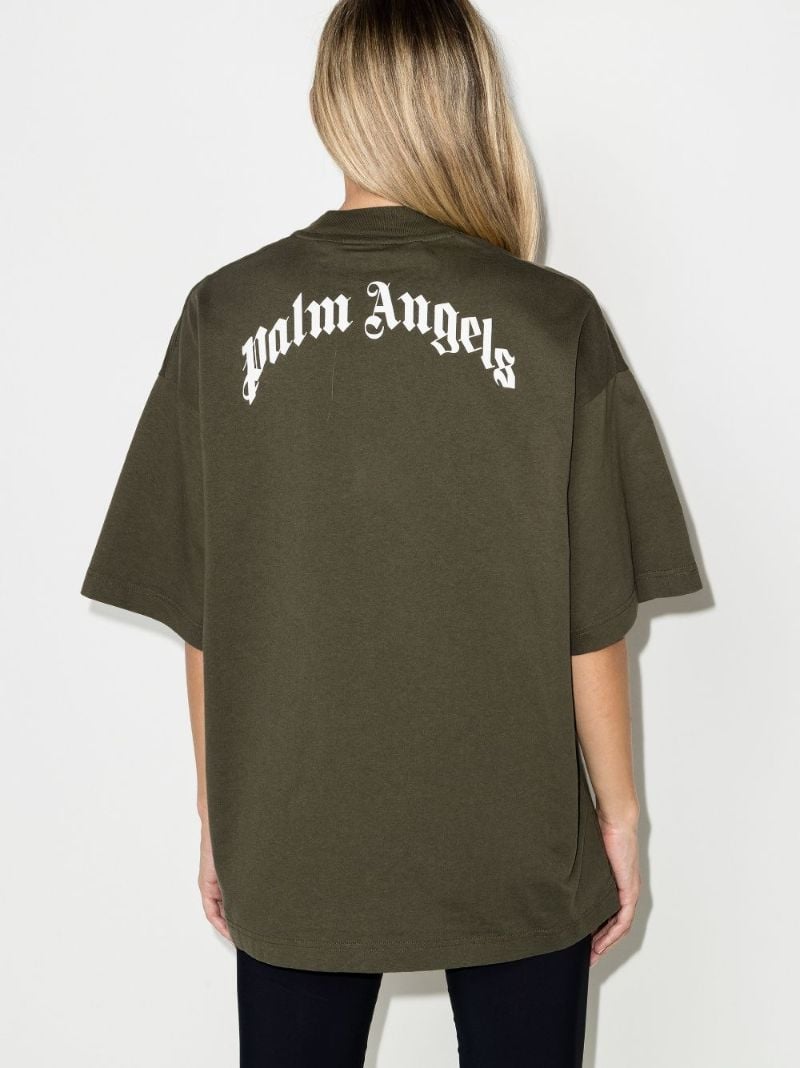 Bear Logo Print Cotton T-shirt