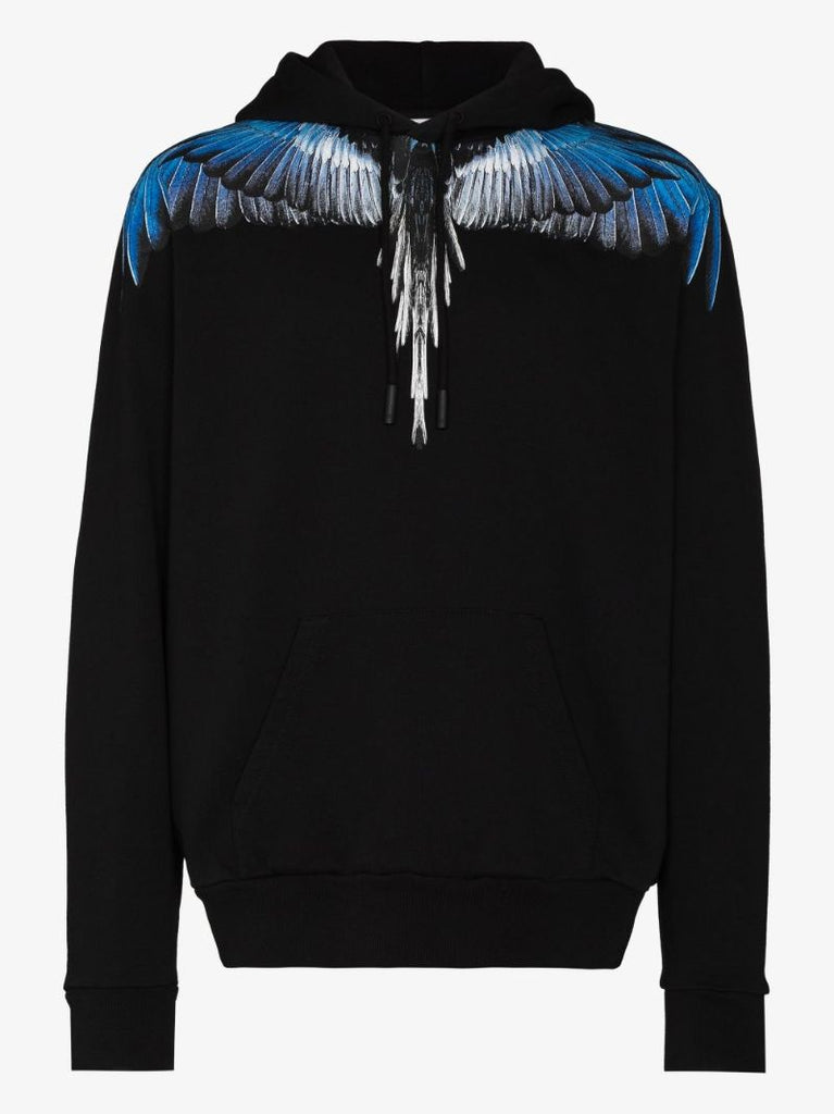 Wings Print Cotton Hoodie