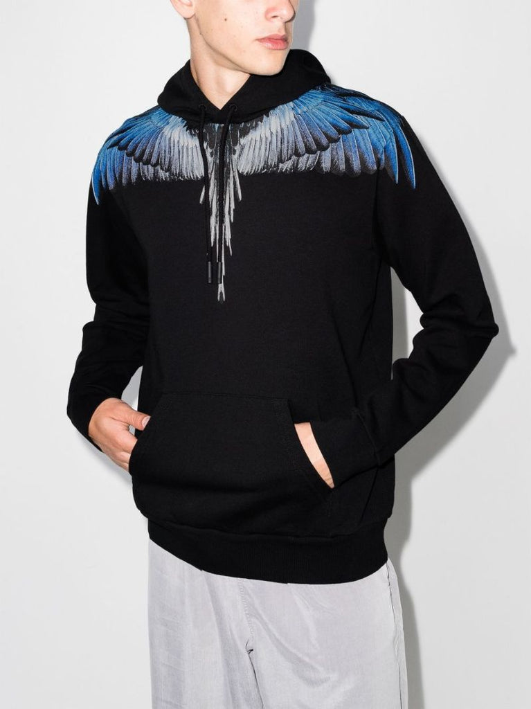 Wings Print Cotton Hoodie