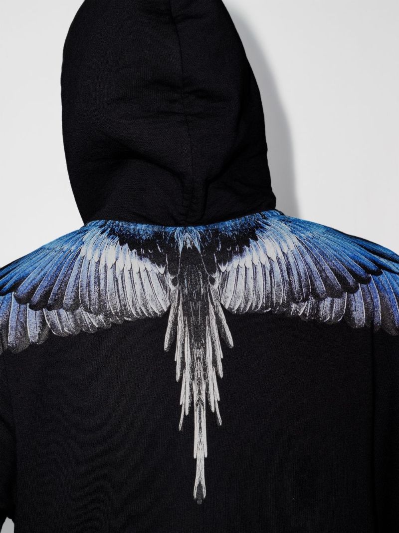 Wings Print Cotton Hoodie