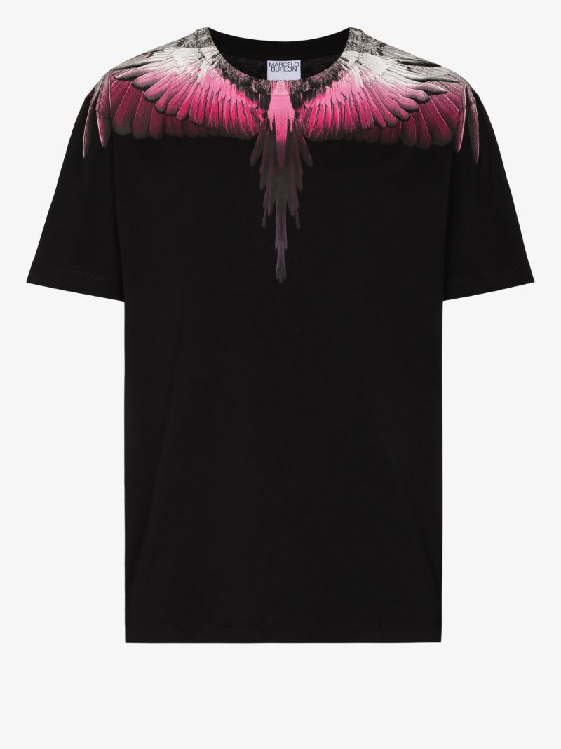 Wings Print Cotton T-shirt