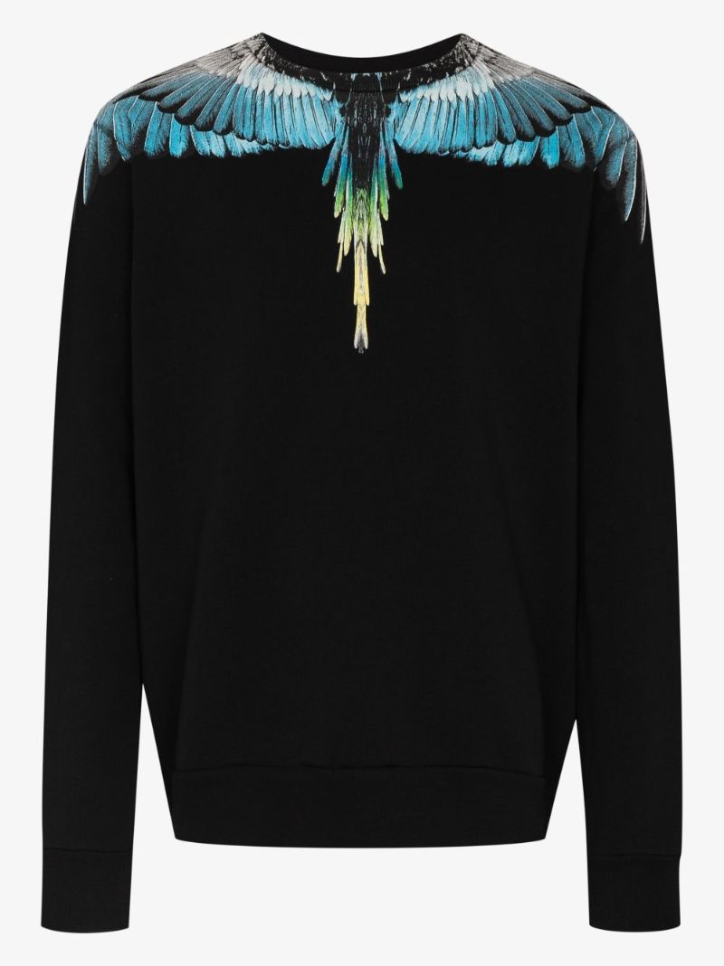 Wings Print Cotton Sweatshirt