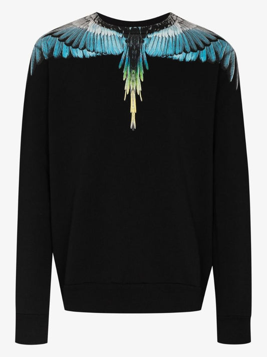 Wings Print Cotton Sweatshirt