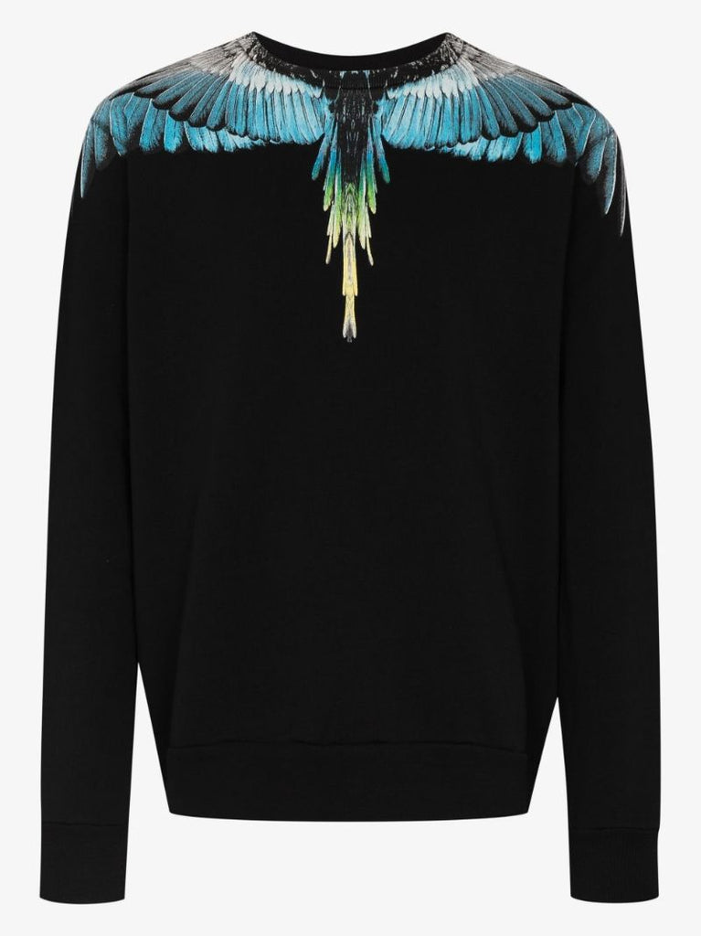 Wings Print Cotton Sweatshirt