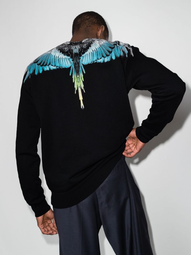 Wings Print Cotton Sweatshirt