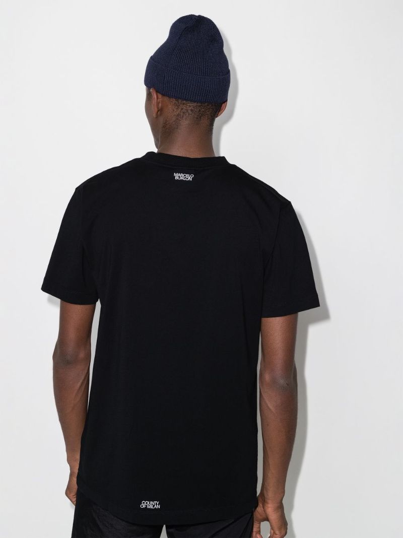 Cross Motif Cotton T-shirt