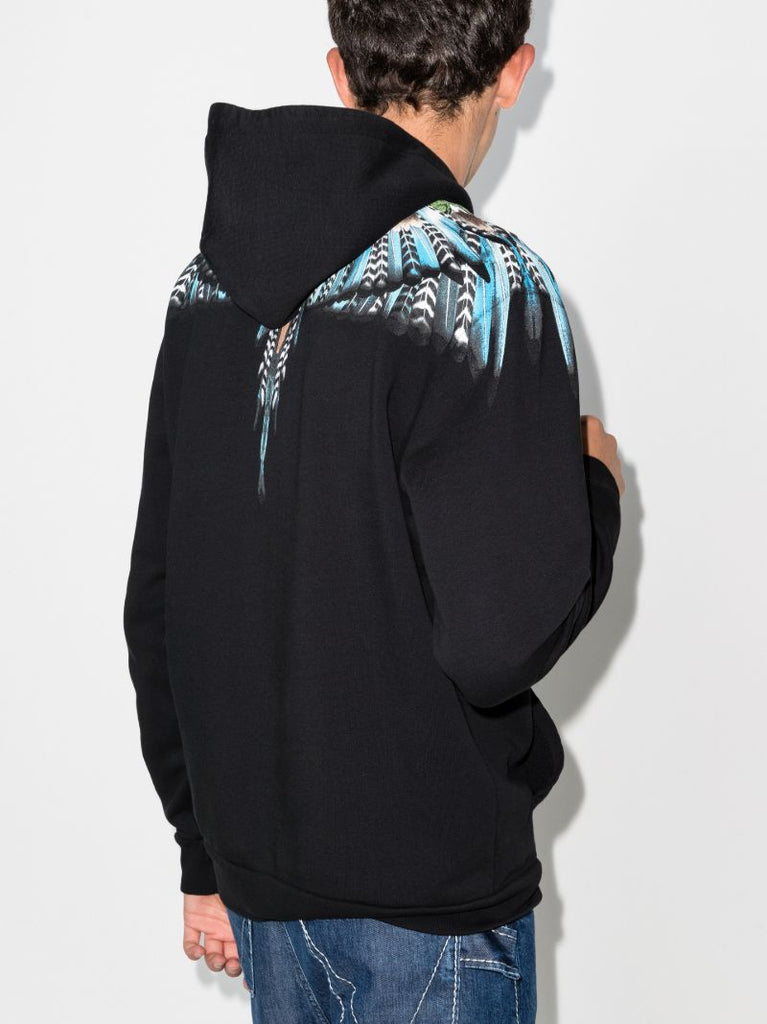 Grizzly Wings Print Hoodie