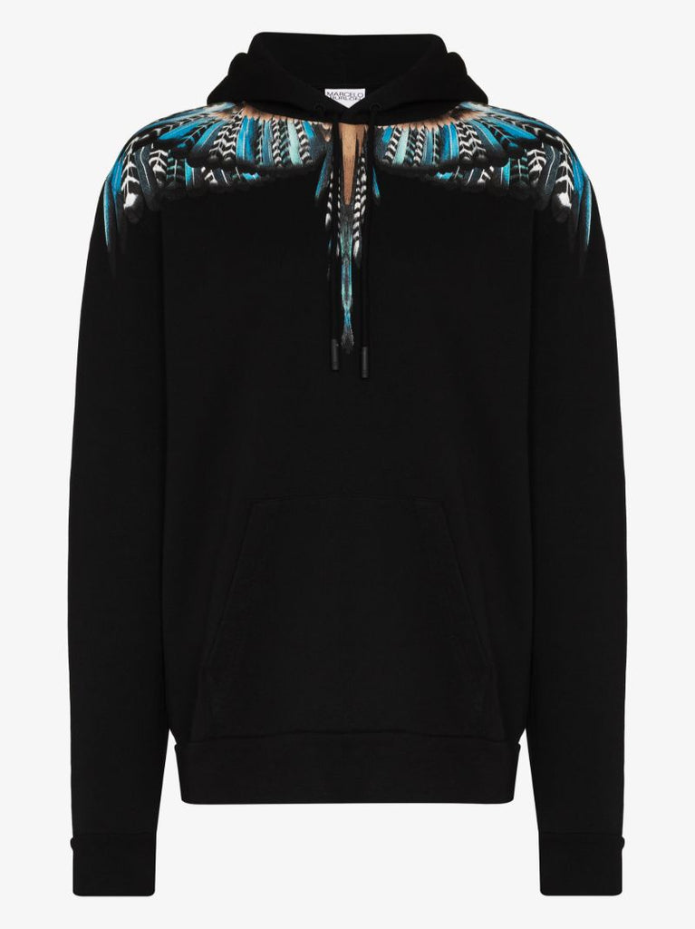 Grizzly Wings Print Hoodie