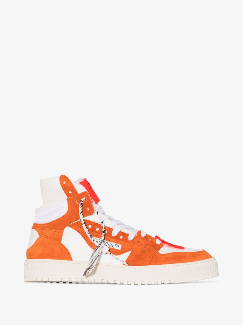 Orange and White Off-court 3.0 High Top Sneakers