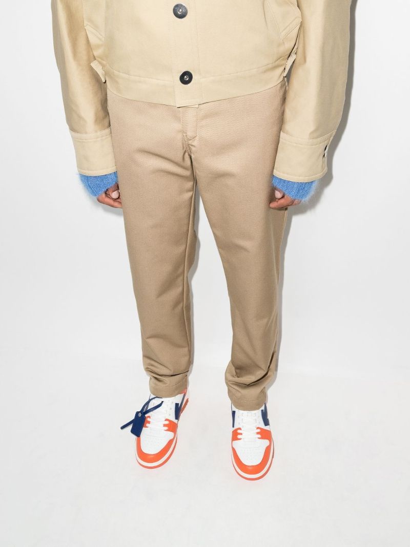 Orange Out of Office Leather Sneakers