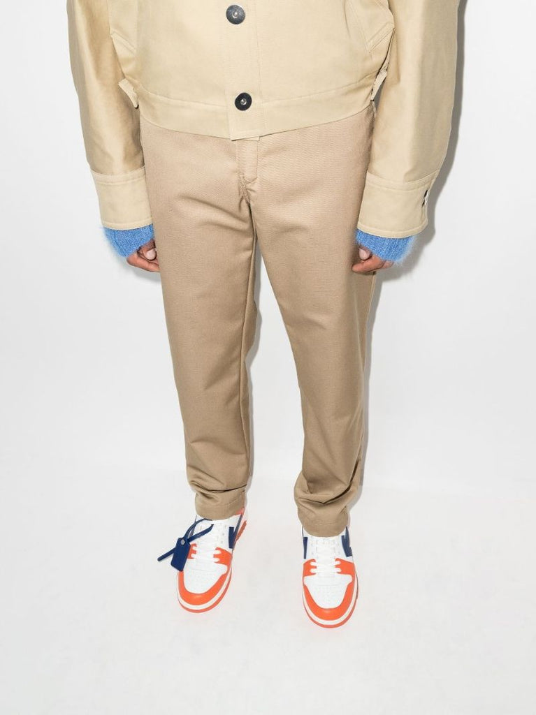 Orange Out of Office Leather Sneakers