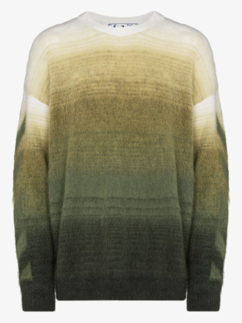 Diag Brushed Gradient Sweater