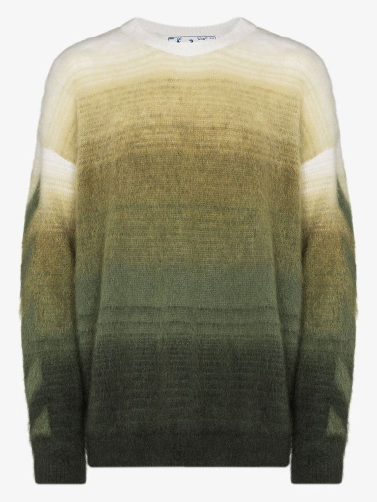 Diag Brushed Gradient Sweater