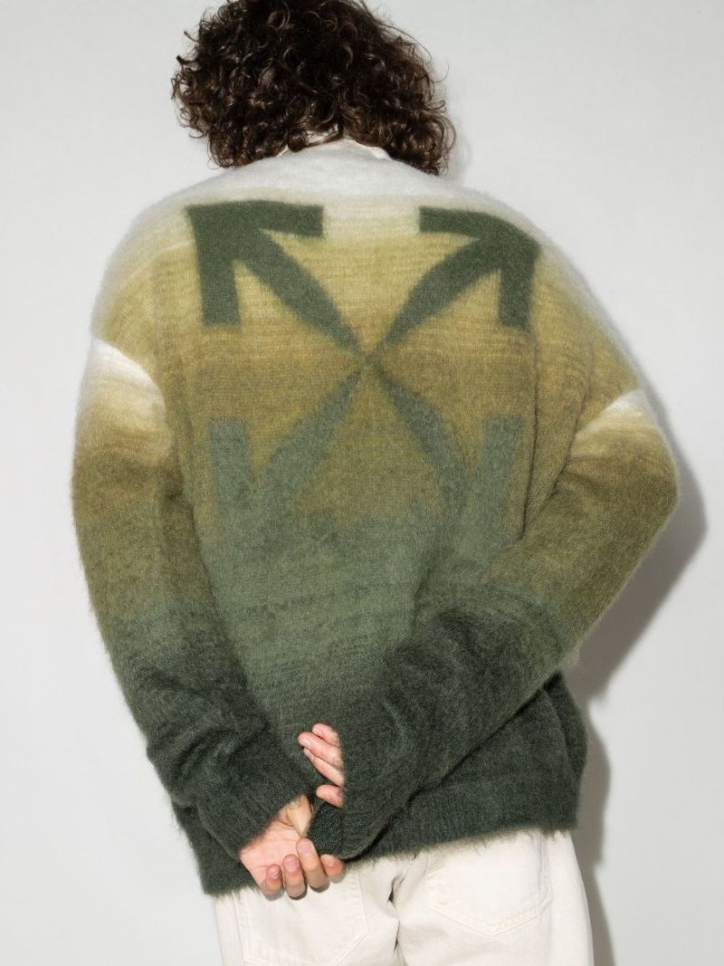 Diag Brushed Gradient Sweater