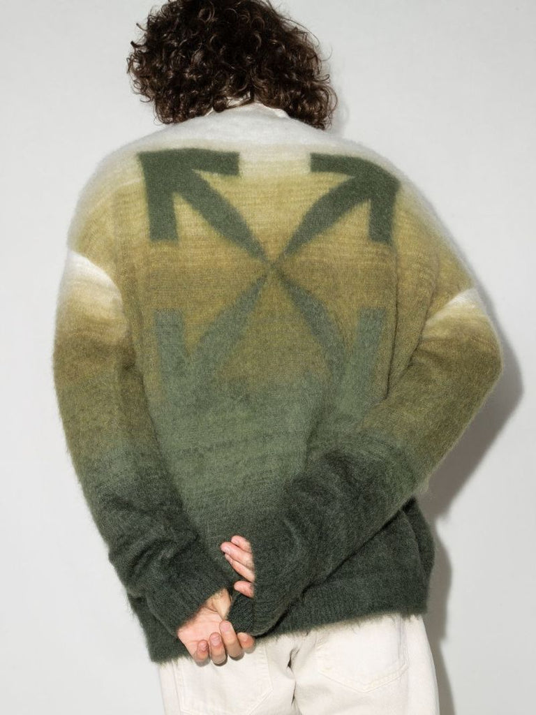 Diag Brushed Gradient Sweater