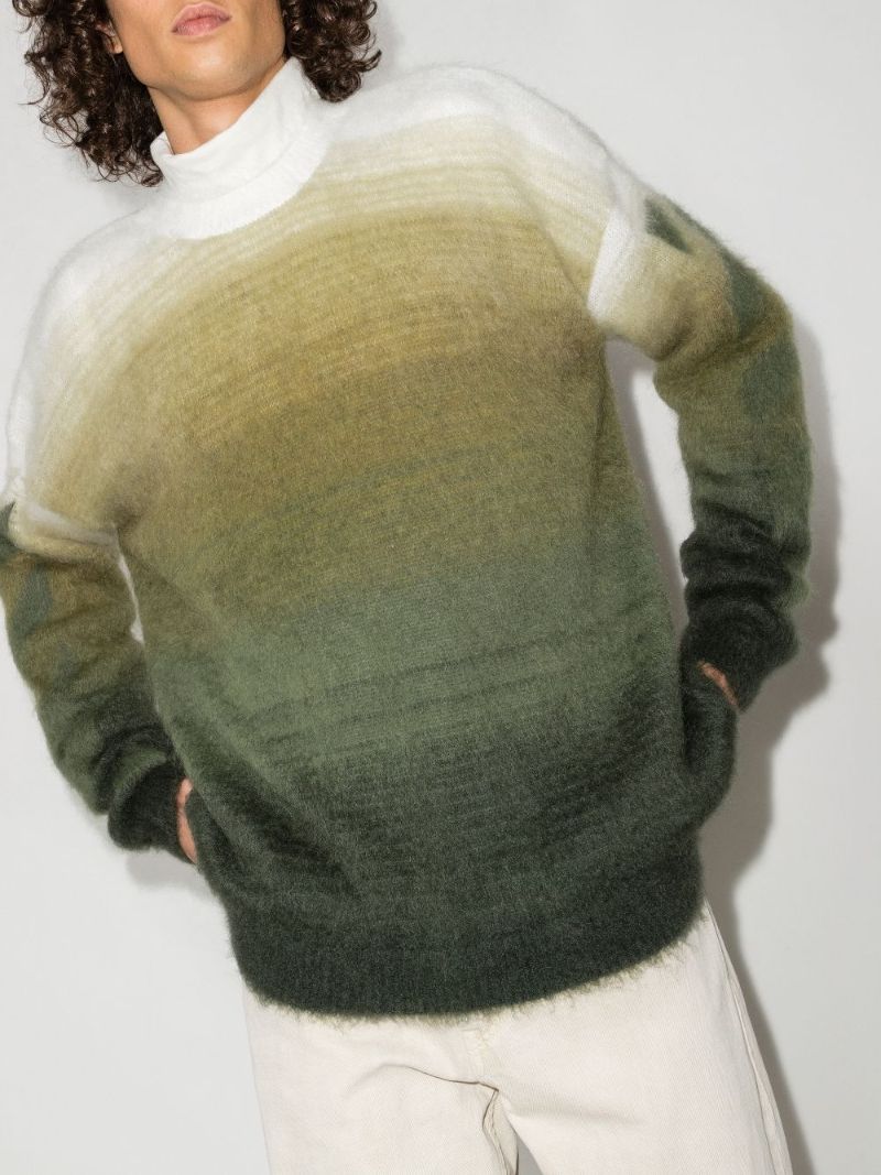 Diag Brushed Gradient Sweater